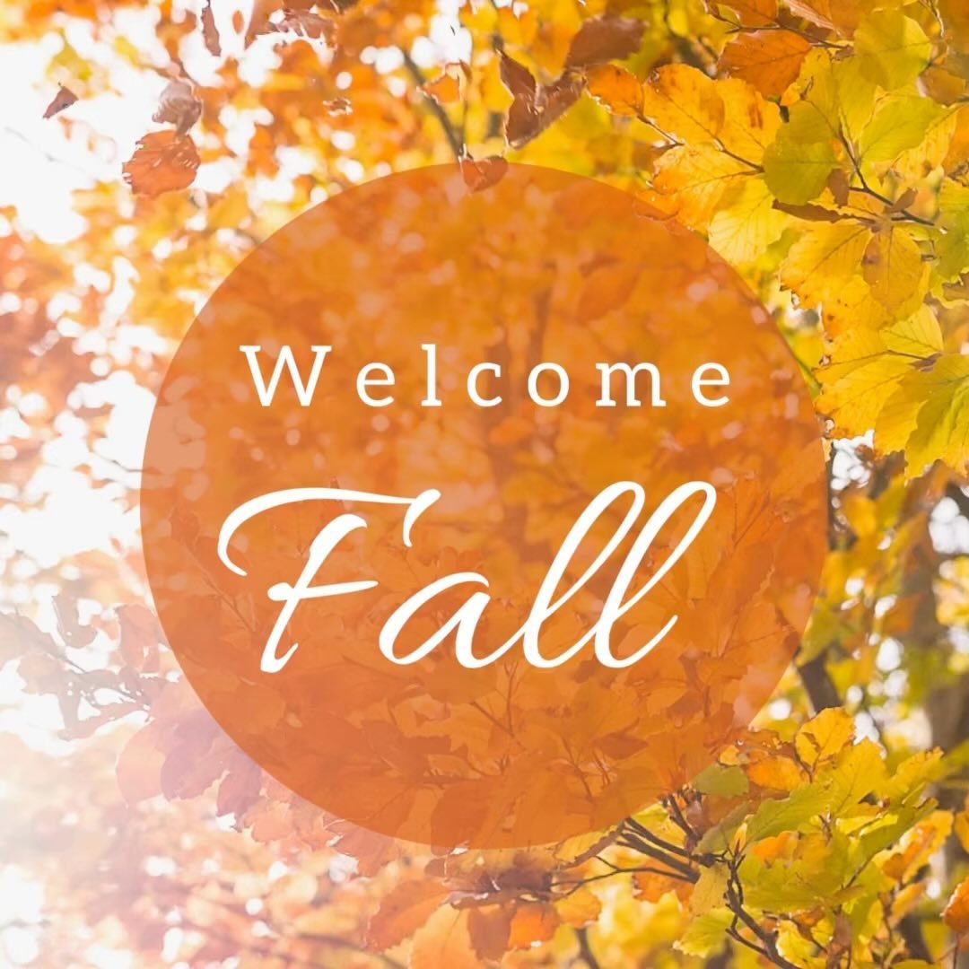 Fall is finally here! Leaves and pumpkins and cooler weather on the way!