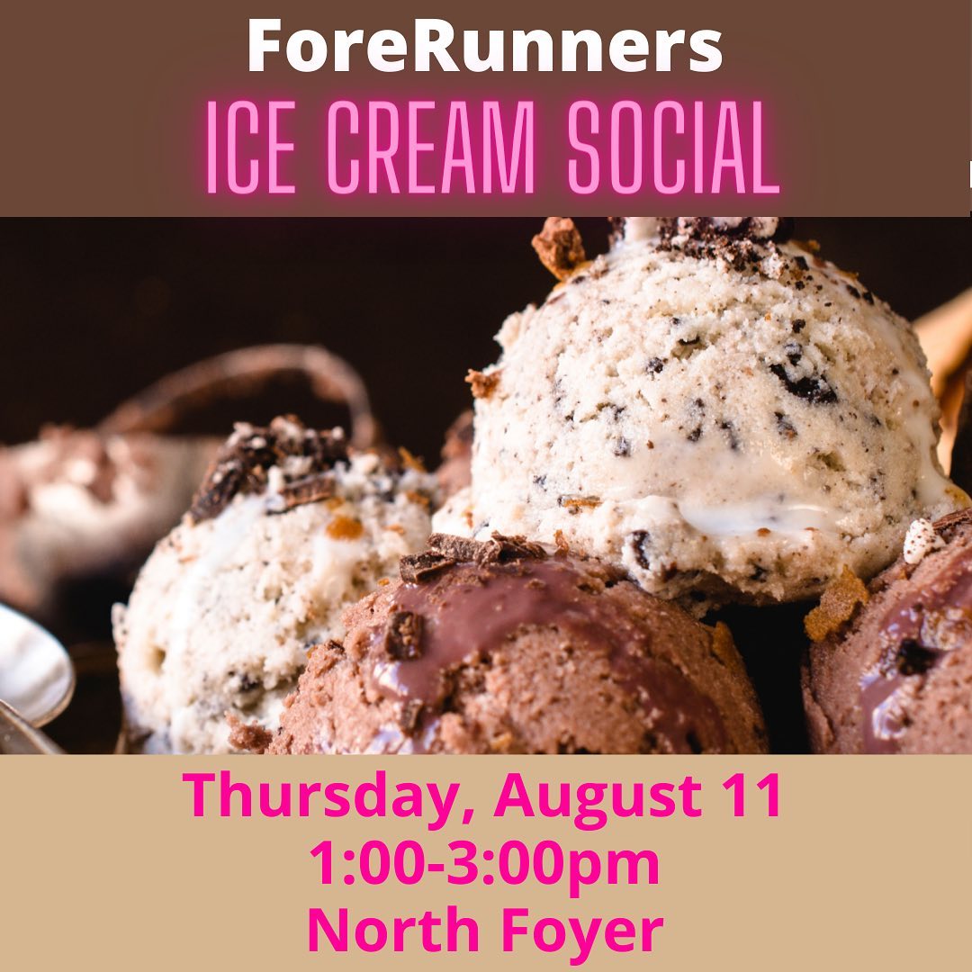 Senior Adults, we’d love for you to join our ForeRunners group this Thursday from 1-3pm for an ice cream social! Visit our website for more information: https://fellowshipwaco.org/senior-adults/ or email senioradults@fellowshipwaco.org.
