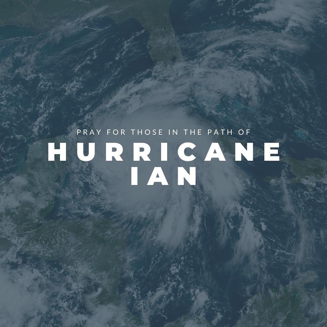 Please join us as we pray for everyone who is dealing with the effects of Hurricane Ian! 🙏🏻🙏🏻